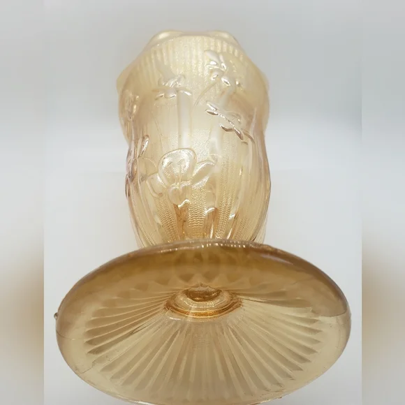 Vintage Vase Jeanette Iris and Herringbone Marigold - Picture 3 of 4